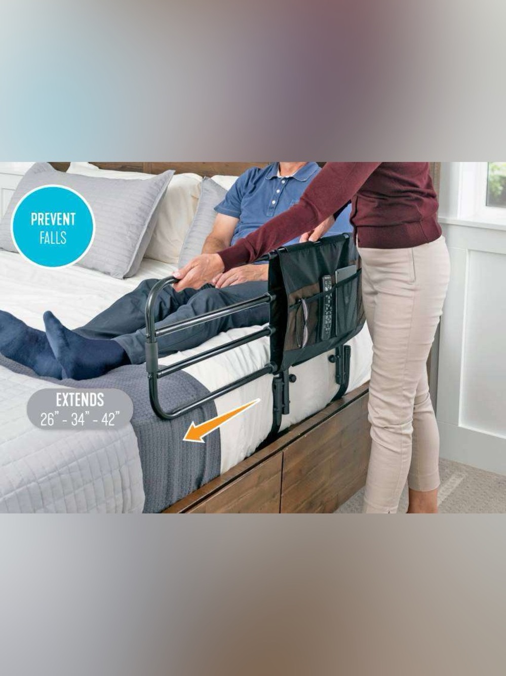 Stander Be Independent EZ Adjust Bed Rail – NWT 🛏️✨